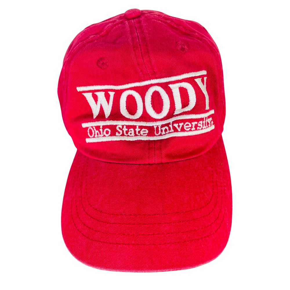 Vintage Ohio State Woody Hayes Hat‎ Red The Game Russell Athletic Buckeyes